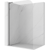 Mexen Kioto-P L sprchová stena Walk-in 90 x 200 cm, priehľadná 8 mm, brúsená gun gray - 800-090-103-66-00-P