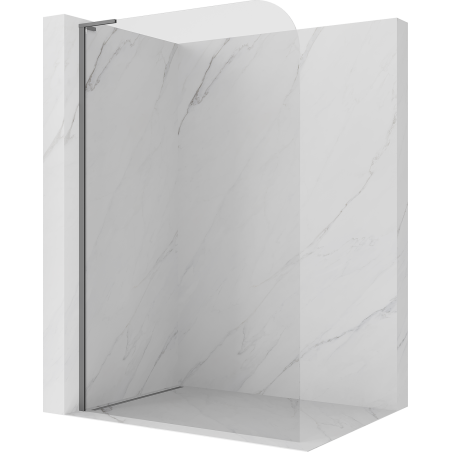 Mexen Kioto-P L sprchová stena Walk-in 100 x 200 cm, priehľadná 8 mm, gun metal - 800-100-103-95-00-P