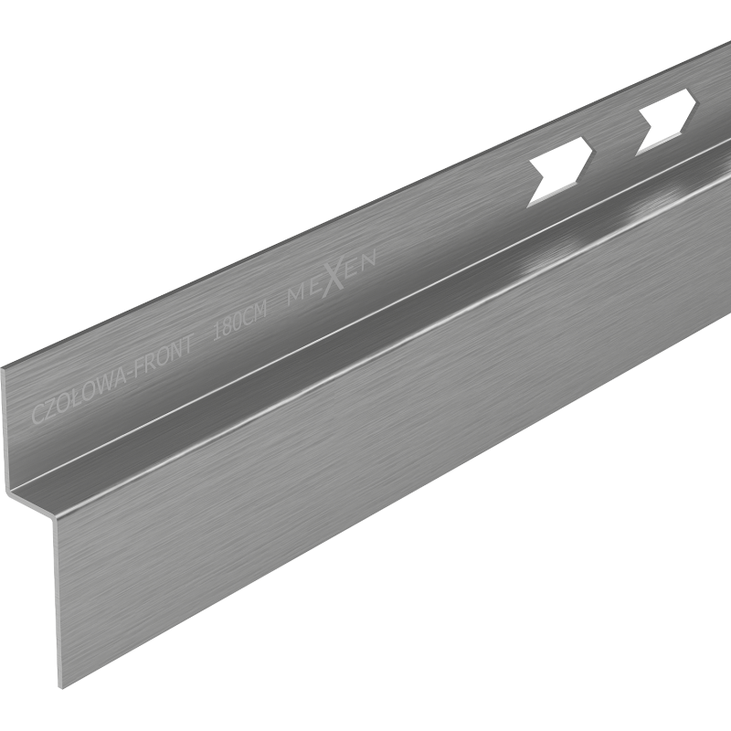 Mexen Line-B predná sprchová lišta 180 cm, kefovaný gun gray - 186603180U
