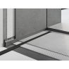 Mexen Line-B predná sprchová lišta 180 cm, kefovaný gun gray - 186603180U