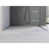 Mexen Line-B predná sprchová lišta 180 cm, kefovaný gun gray - 186603180U