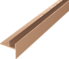 Mexen Line-B klesáková lišta pre sklo 120 cm pravá, brúsená meď - 186504120R