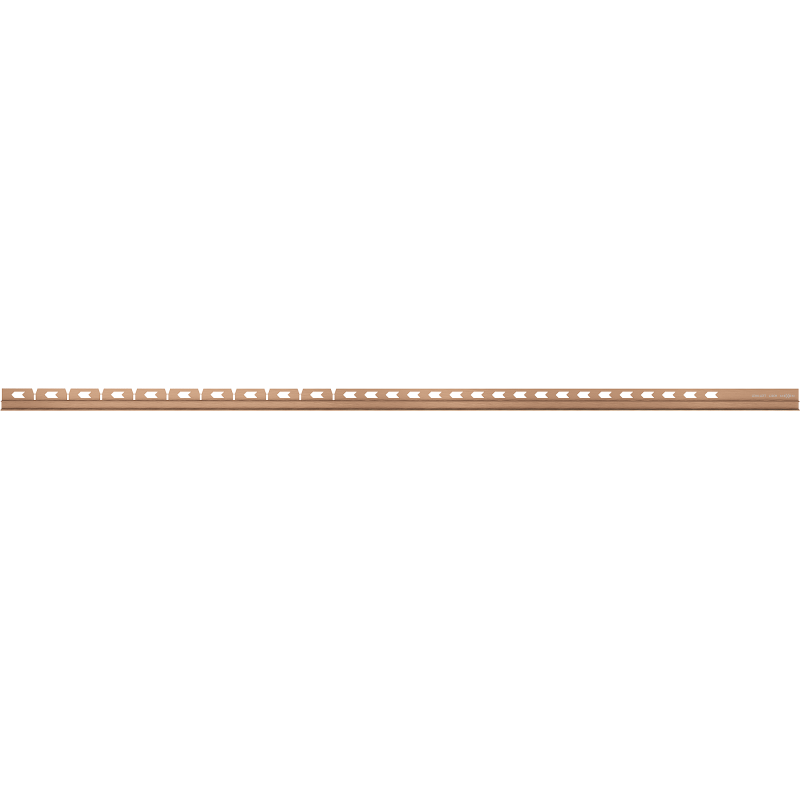 Mexen Line-B spádová lišta na sklo 120 cm ľavá, brúsená meď - 186504120L