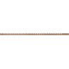 Mexen Line-B spádová lišta na sklo 120 cm ľavá, brúsená meď - 186504120L