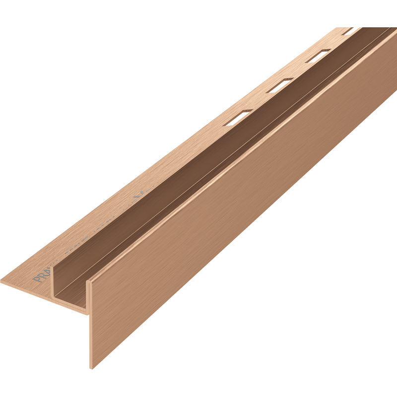 Mexen Line-B pokles listy pre sklo 180 cm pravá, brúsená meď - 186504180R