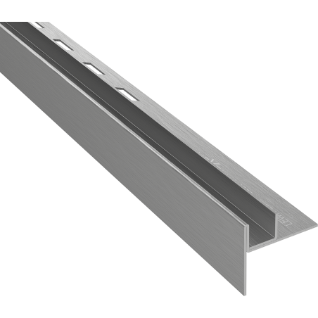 Mexen Line-B spádová lišta na sklo 120 cm ľavá, gun gray kartáčovaný - 186604120L