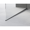 Mexen Line-B spádová lišta na sklo 120 cm ľavá, gun gray kartáčovaný - 186604120L
