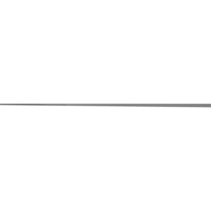 Mexen Line-B pádová lišta na sklo 180 cm ľavá, brúsená zbraňová sivá - 186604180L