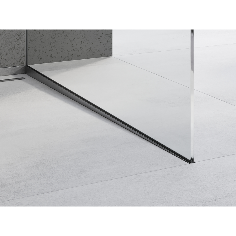 Mexen Line-B lišta spádová pre sklo 180 cm pravá, gun gray brúsená - 186604180R