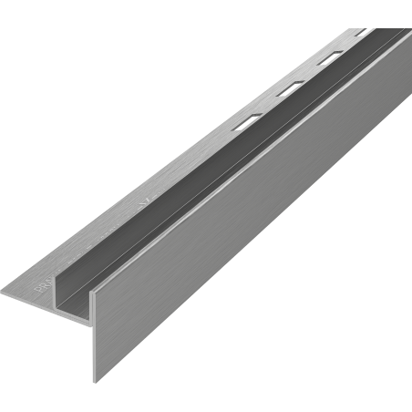 Mexen Line-B lišta spádová pre sklo 180 cm pravá, gun gray brúsená - 186604180R