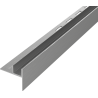 Mexen Line-B lišta spádová pre sklo 180 cm pravá, gun gray brúsená - 186604180R