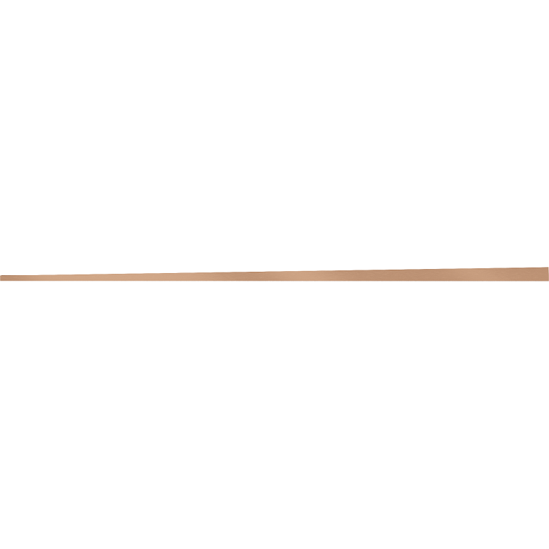 Mexen Line-B podlahová lišta spádová 120 cm ľavá, kartáčovaná meď - 186501120L