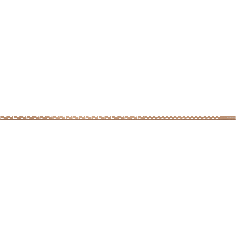 Mexen Line-B podlahová spádová lišta 180 cm ľavá, kartáčovaná meď - 186501180L