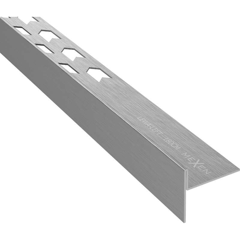 Mexen Line-B lišta spádová podlahová 180 cm ľavá, gun gray brúsený - 186601180L