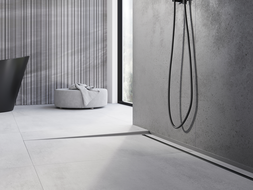 Mexen Line-B lišta spádová podlahová 180 cm ľavá, gun gray brúsený - 186601180L