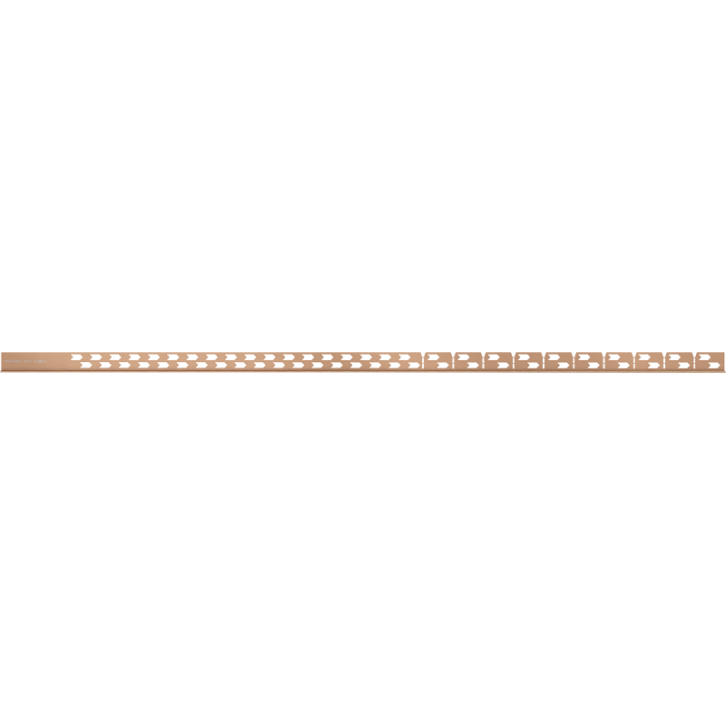 Mexen Line-B podlahová spádová lišta 120 cm pravá, brúsená meď - 186501120R