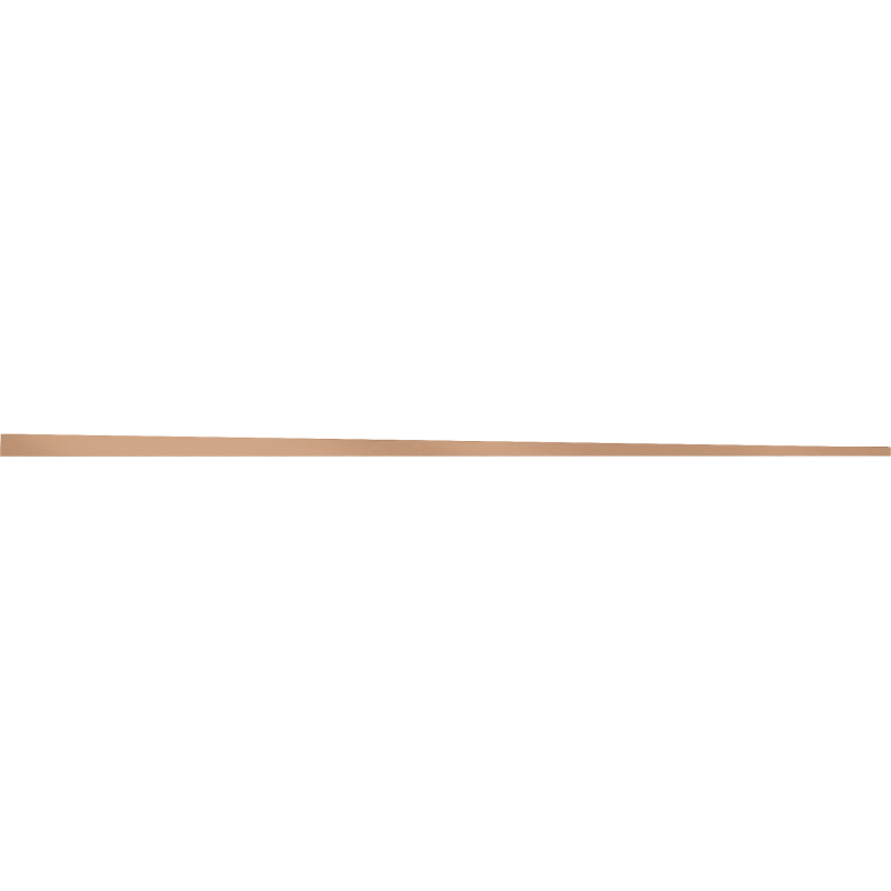 Mexen Line-B podlahová spádová lišta 120 cm pravá, brúsená meď - 186501120R