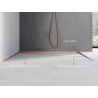 Mexen Line-B pristanová lišta 120 cm ľavá, brúsená meď - 186502120L