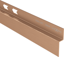 Mexen Line-B stenová odvodňovacia lišta 180 cm ľavá, kartáčovaná meď - 186502180L