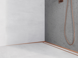 Mexen Line-B pristanová lišta 120 cm ľavá, brúsená meď - 186502120L
