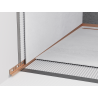 Mexen Line-B pristanová lišta 120 cm ľavá, brúsená meď - 186502120L