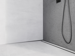 Mexen Line-B stenová spádová lišta 120 cm ľavá, kefovaná gun gray - 186602120L
