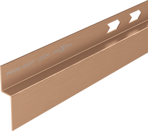 Mexen Line-B nájazdová lišta pri stene 120 cm pravá, brúsená meď - 186502120R