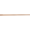 Mexen Line-B nájazdová lišta pri stene 120 cm pravá, brúsená meď - 186502120R