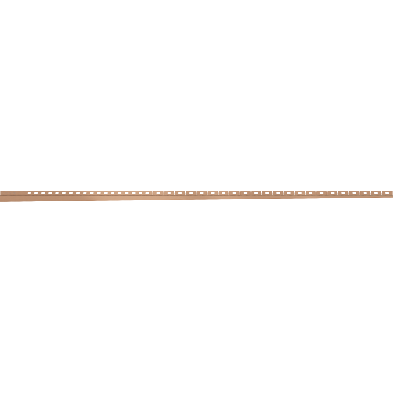 Mexen Line-B stenová odkvapkávacia lišta 180 cm pravá, brúsená meď - 186502180R
