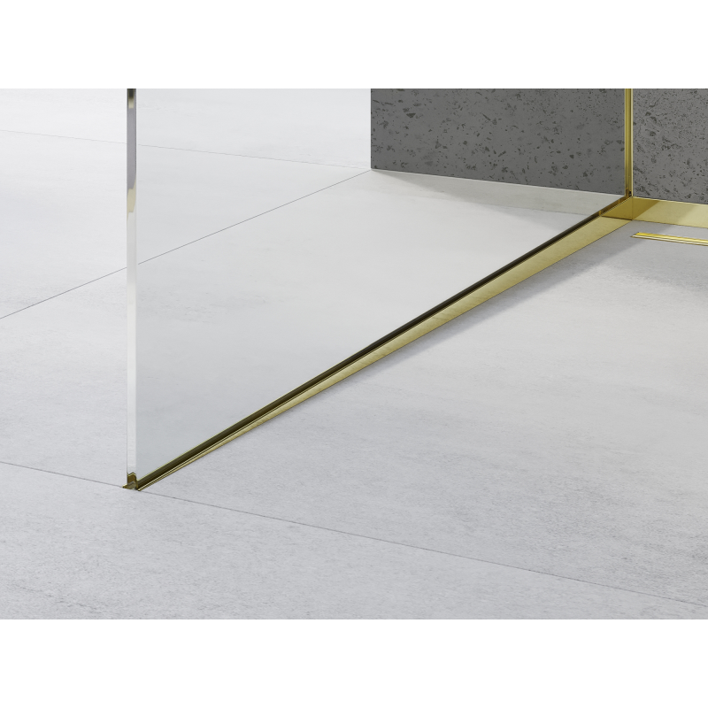 Mexen Line-B sklonená lišta pre sklo 120 cm ľavá, zlatá - 185004120L