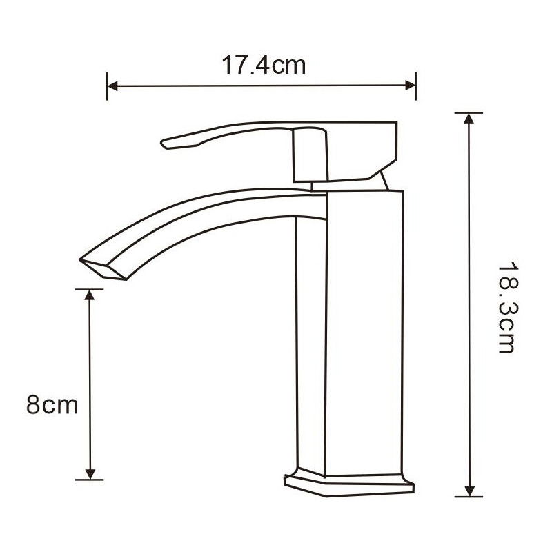 Mexen Libra batéria umývadlová, čierna - 745100-70