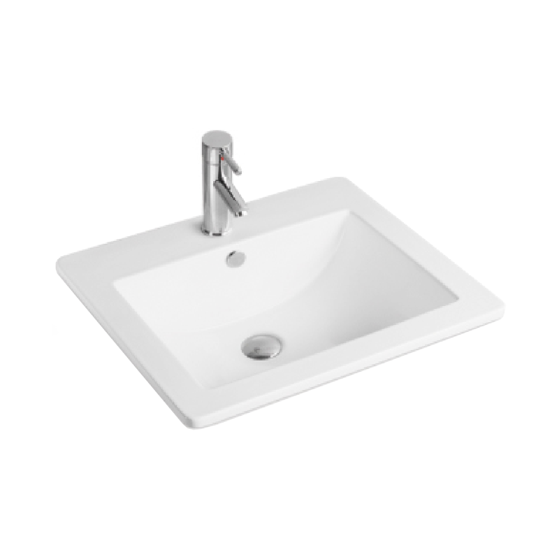 Mexen Lora vstavané umývadlo do dosky 53 x 46 cm, biele - 25365300