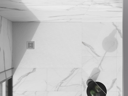 Mexen Stone+ kryt na sprchovú vaničku, inox - 44910001