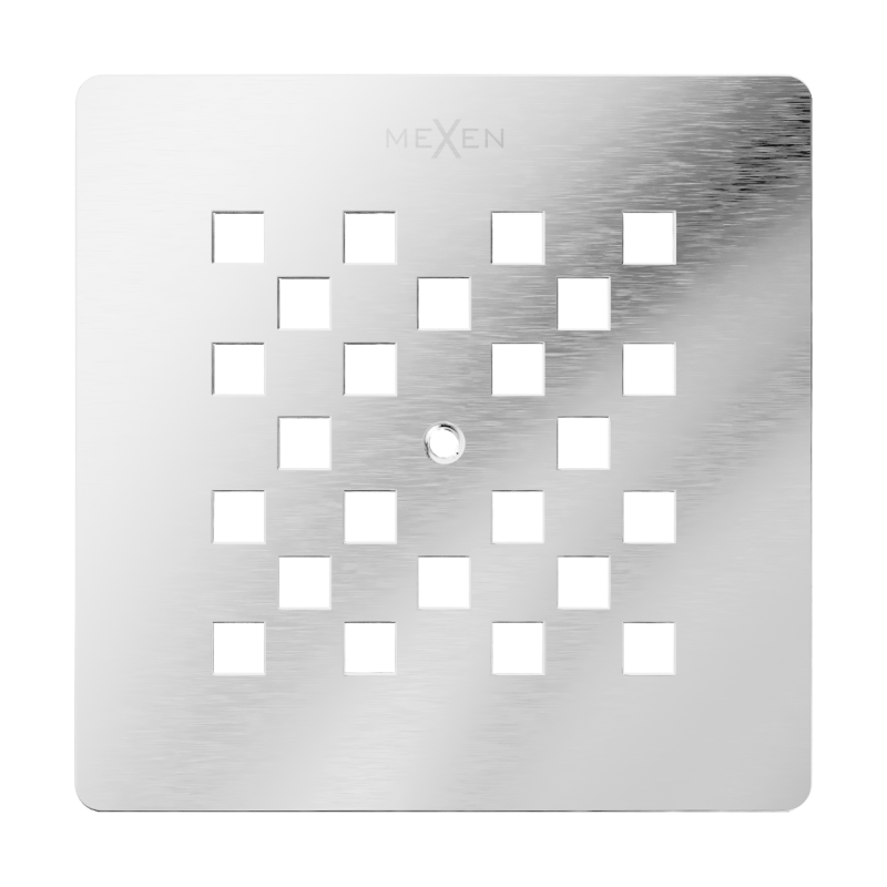 Mexen Stone+ kryt na sprchovú vaničku, inox - 44910001