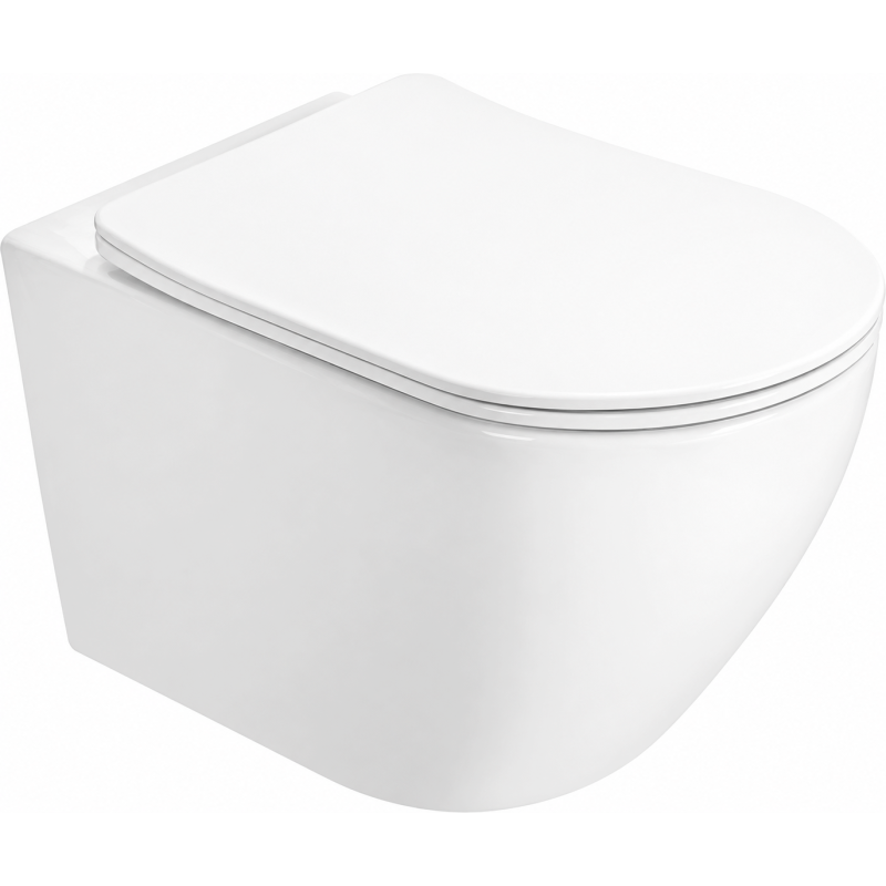 Mexen Lena 2.0 WC misa Rimless Tornado s pomaly-spustnou doskou slim, duroplast, biela lesk - 3022L4000T