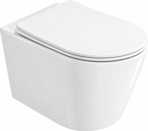 Mexen Rico 2.0 misa wc Rimless Tornado so sedadlom so spomaľovacím zatváraním slim, duroplast, biely lesk - 3072L4000T