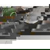 Mexen Tomas granitový dvojkomorový drez 800 x 500 mm, Šedá, Sifón Zlatá - 6516802000-71-G