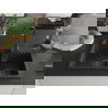 Mexen Tomas granitový dvojkomorový drez 800 x 500 mm, Čierna/Zlatá metalíza, Sifón Čierna - 6516802000-75-B