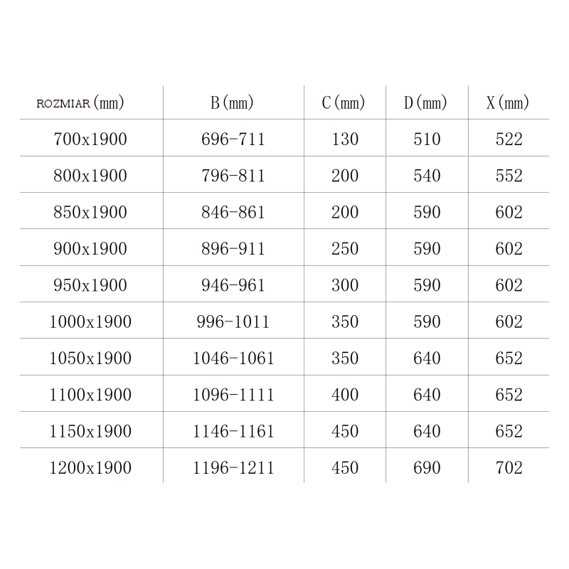 Mexen Roma sprchové dvere otváracie 110 cm, transparentné, chróm - 854-110-000-01-00