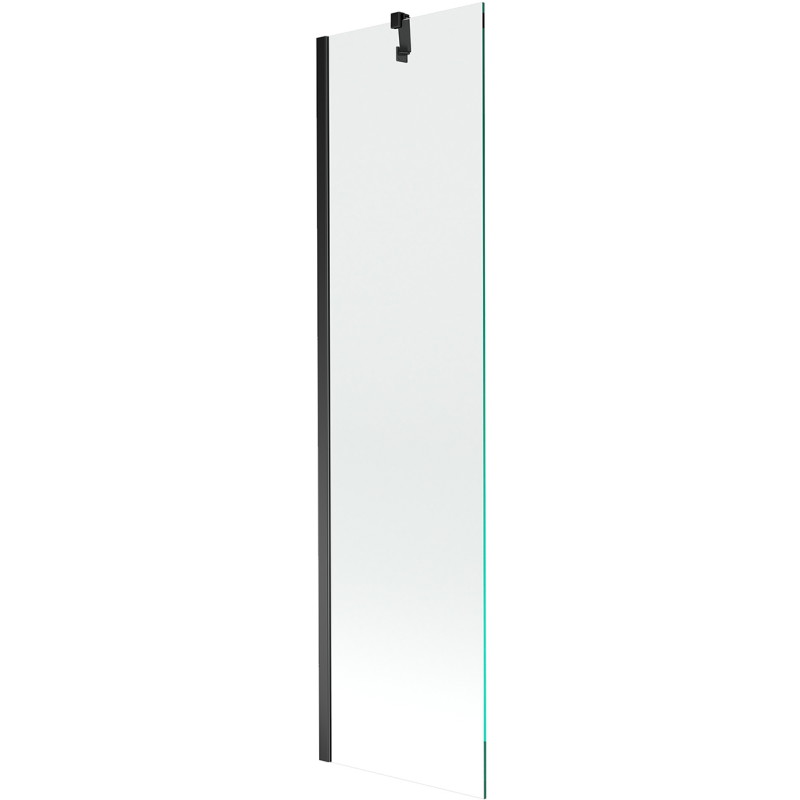Mexen Next vaňová zástena jednokrídlová 50 x 150 cm, priehľadná, čierna - 895-050-000-00-00-70