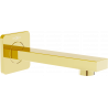 Mexen Cube nástenný vaňový výtok, zlatý - 79370-50