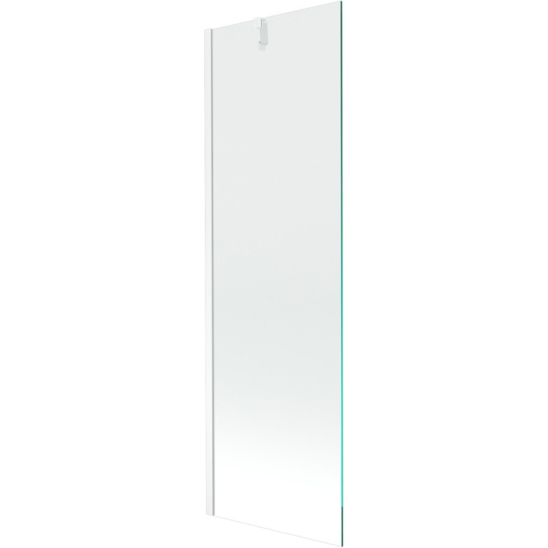 Mexen Next jednokrídlová vaňová zástena 60 x 150 cm, transparentná, biela - 895-060-000-00-00-20
