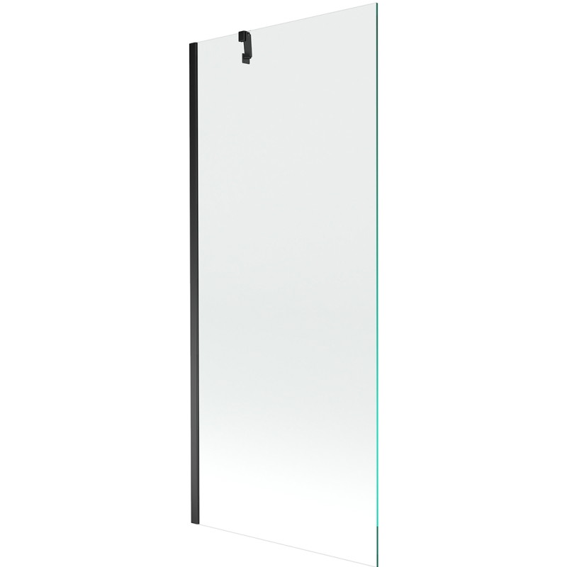 Mexen Next vano na vaňu, 1-krídlové, 80 x 150 cm, transparentné, čierne - 895-080-000-00-00-70