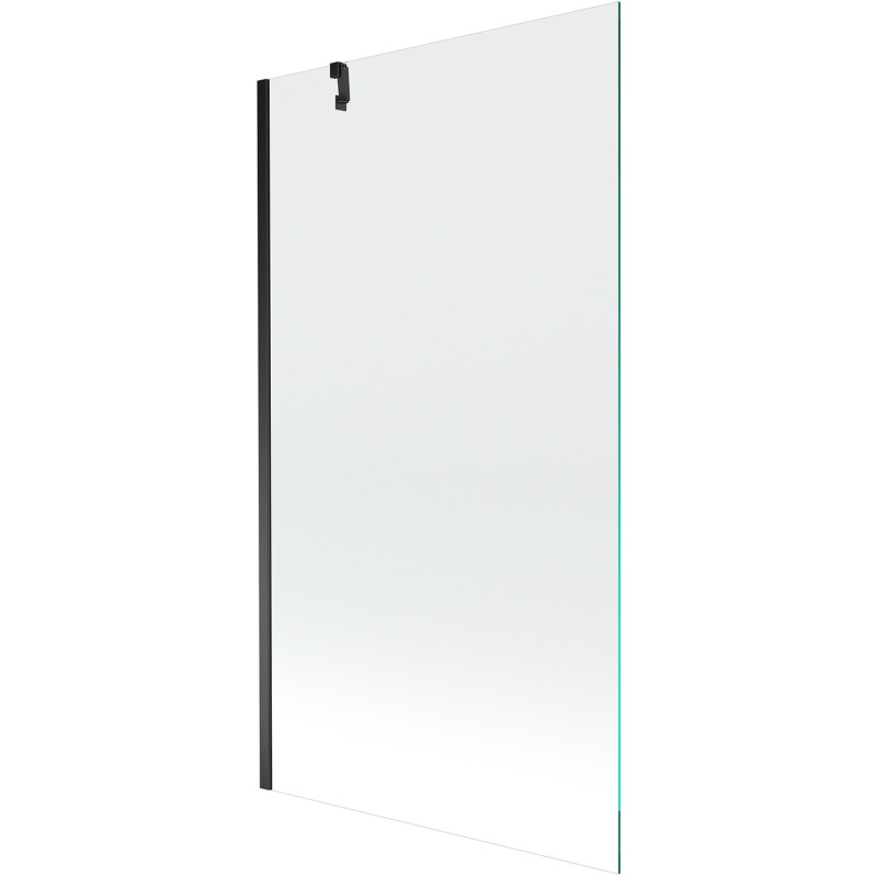 Mexen Next vaňová zástena s 1 krídlom 90 x 150 cm, priehľadná, čierna - 895-090-000-00-00-70