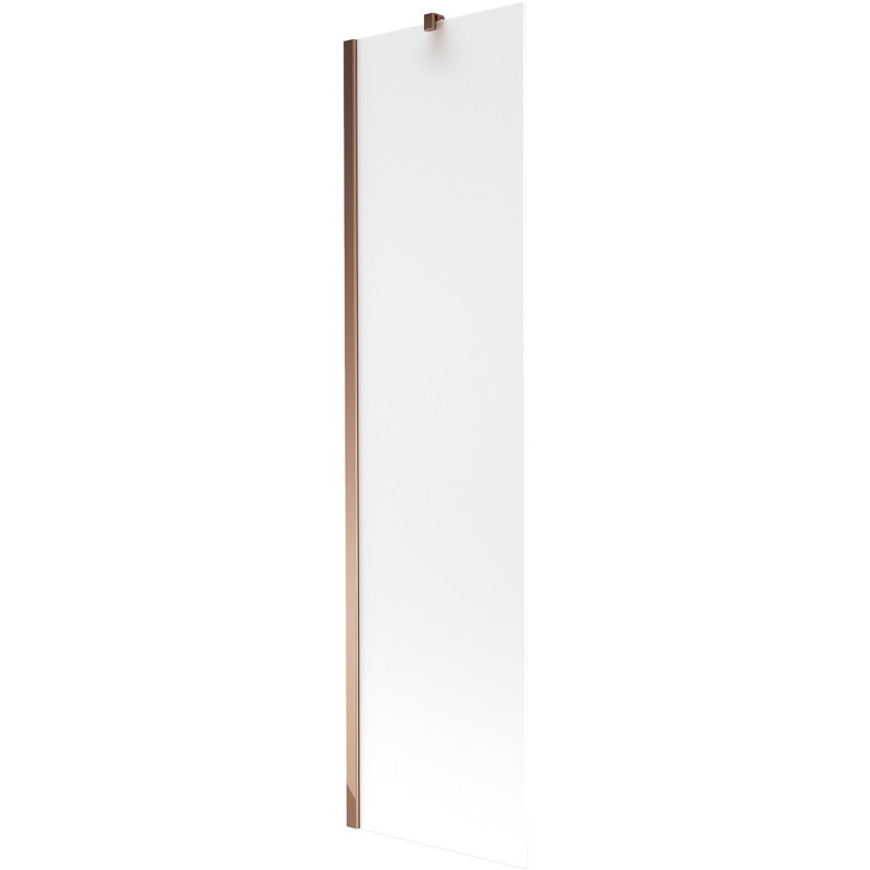 Mexen Next vaňová zástena jednokrídlová 50 x 150 cm, námraza, ružové zlato - 895-050-000-00-30-60