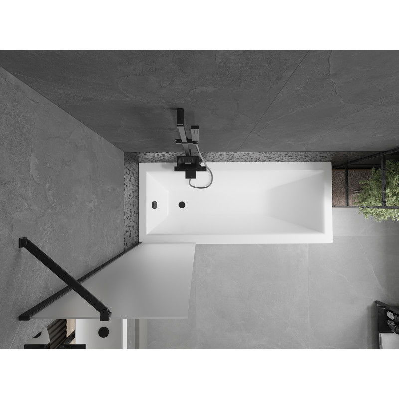 Mexen Next sprchová zástena 1-dielna 50 x 150 cm, matná, čierna - 895-050-000-00-30-70