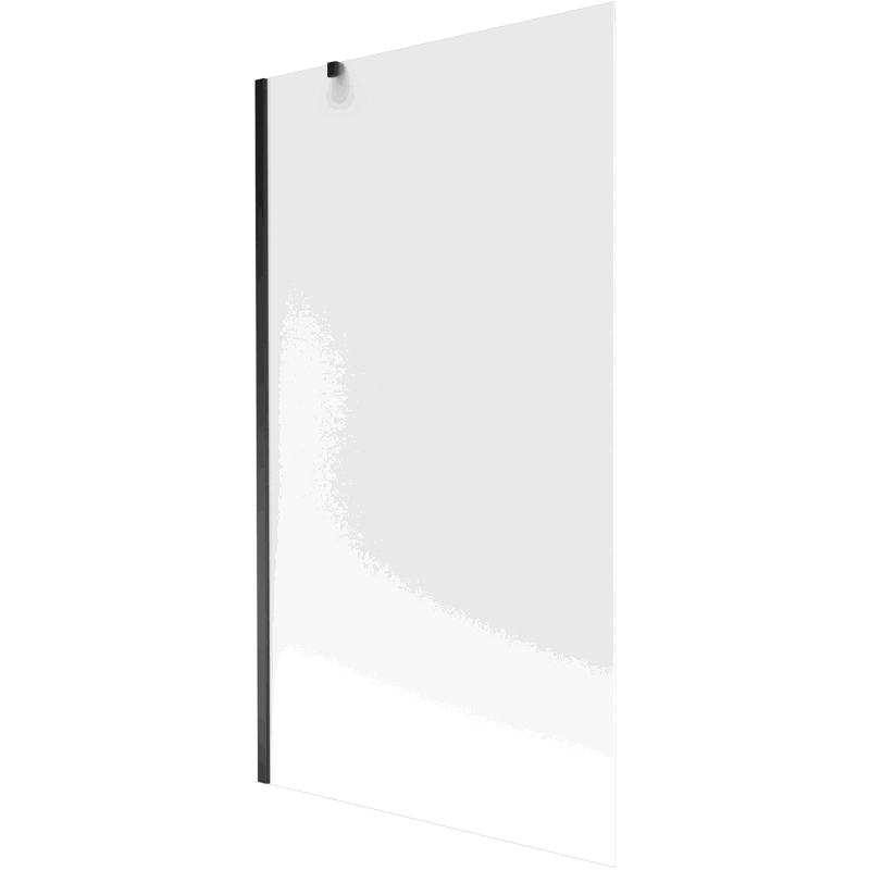 Mexen Next vaňa parawan 1-krídlový 100 x 150 cm, mrazivý, čierny - 895-100-000-00-30-70