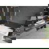 Mexen Next vaňová zástena jednokrídlová 50 x 150 cm, Grafitová čierna, Biela - 895-050-000-00-40-20