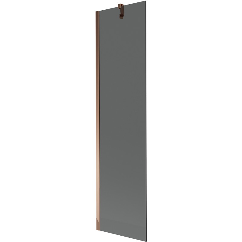 Mexen Next jednokrídlová vaňová zástena 50 x 150 cm, grafit, ružové zlato - 895-050-000-00-40-60
