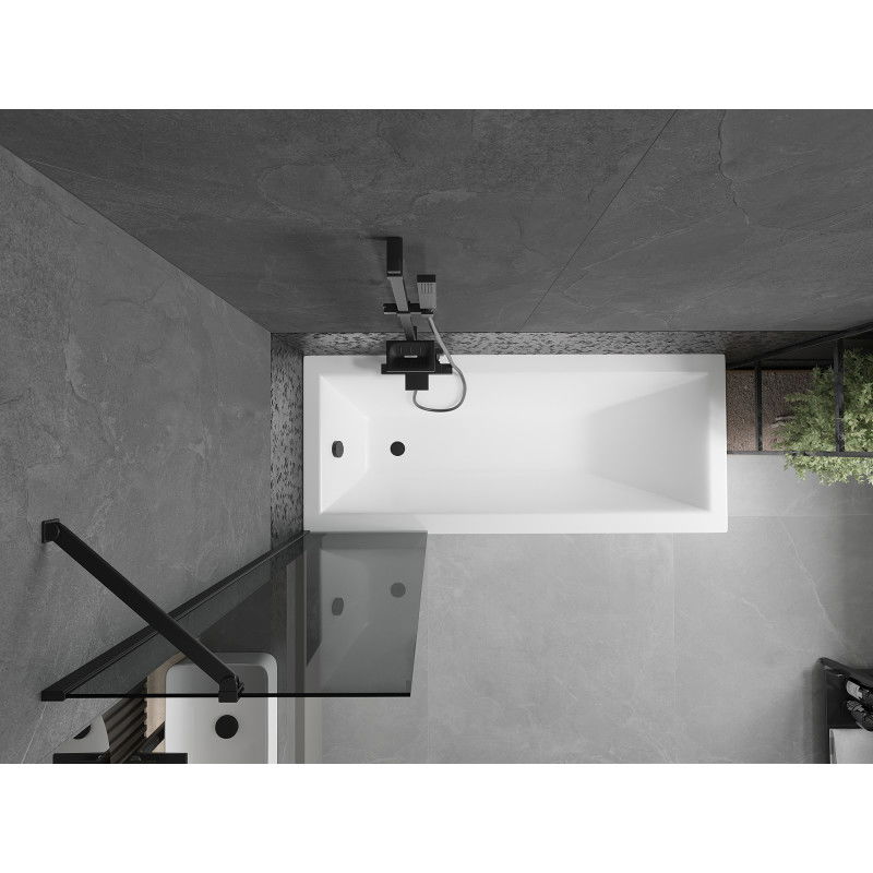 Mexen Next sprchovacia stena 1-krídlová 50 x 150 cm, grafit, čierna - 895-050-000-00-40-70